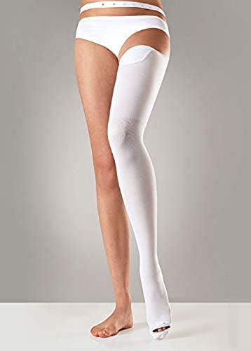 Sanyleg - Anti-Thrombose- und Anti-Embolie-Einbeinstrumpfhose, differenzierte abgestufte Kompression, mit Inspektionsloch, verstellbare Taille, beidseitig verwendbar, Größe Medium, Länge 70-80 cm Sanyleg - Anti-Thrombose- und Anti-Embolie-Einbeinstrumpfhose, differenzierte abgestufte Kompression, mit Inspektionsloch, verstellbare Taille, beidseitig verwendbar, Größe Medium, Länge 70-80 cm von Sanyleg