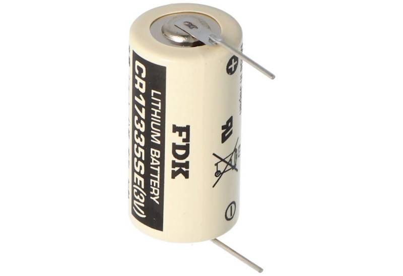Sanyo Sanyo Lithium Batterie CR17335 SE Size 2/3A, mit Lötpadel Batterie, (3,0 V) von Sanyo
