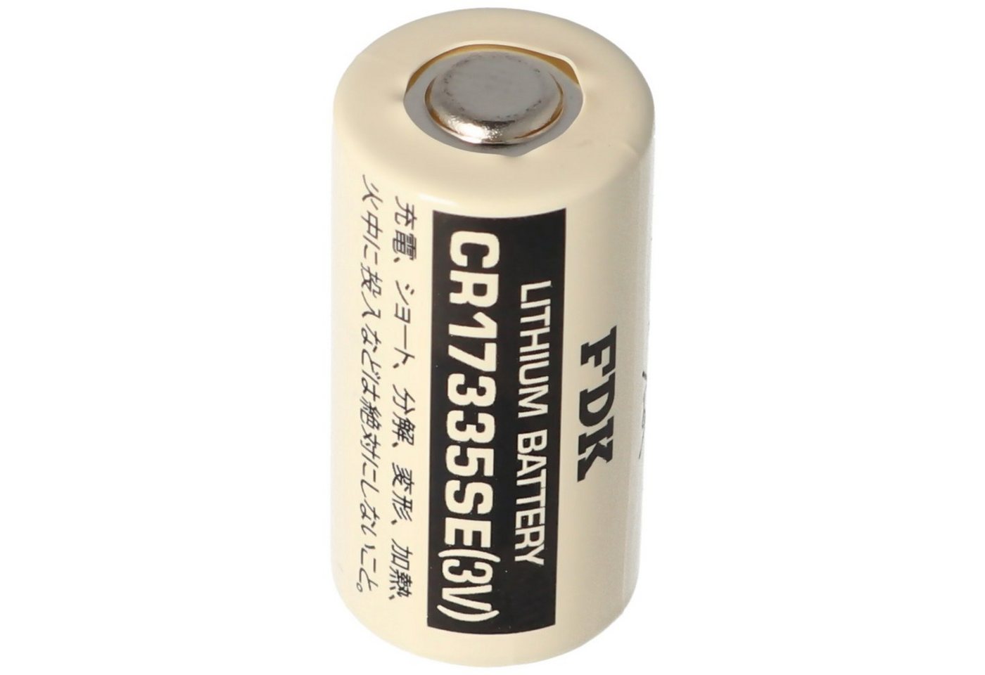 Sanyo Sanyo Lithium Batterie CR17335 SE Size 2/3A, ohne Lötfahnen CR17335SE Batterie, (3,0 V) von Sanyo