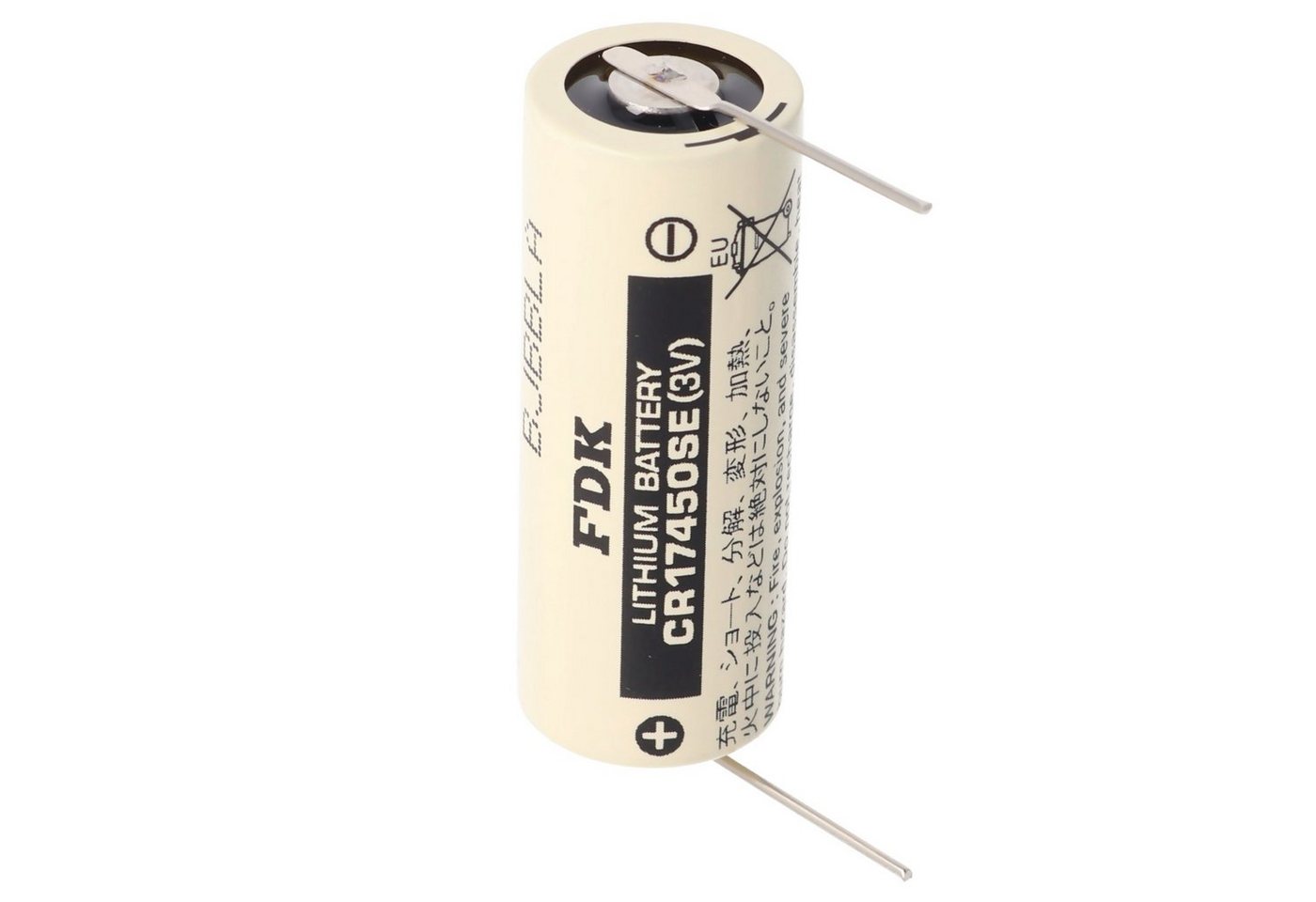 Sanyo Sanyo Lithium Batterie CR17450SE Size A, mit Lötpadel, Neu von FDK Batterie, (3,0 V) von Sanyo