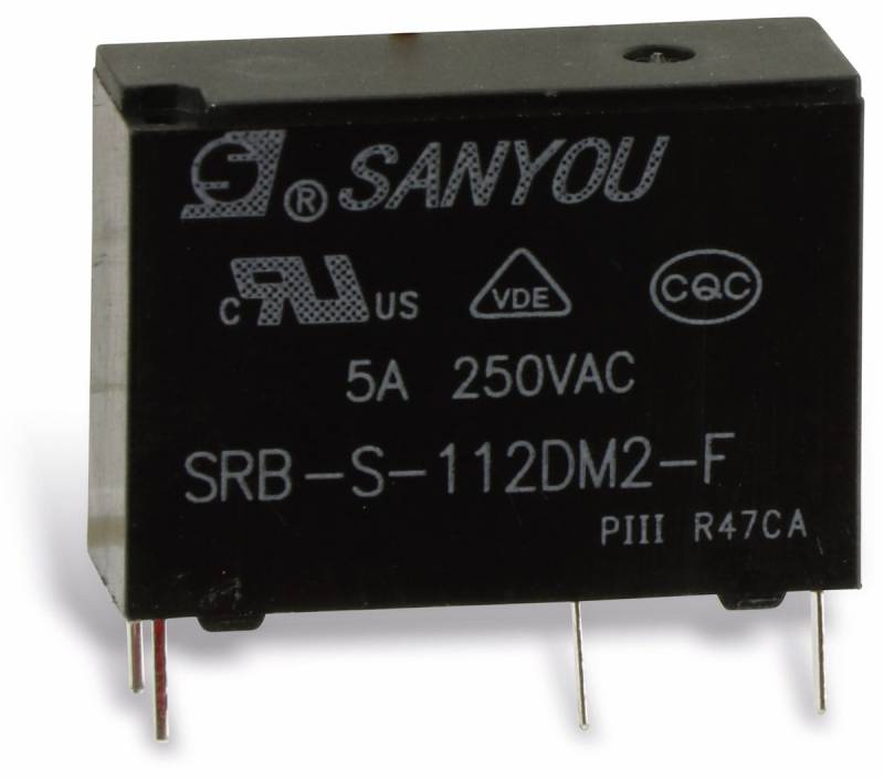 SANYOU Relais SRB-S-112DM2-F, 12 V-, 1 Schließer von Sanyou