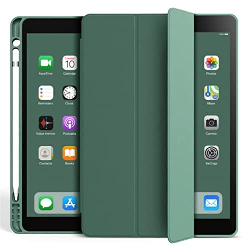 Hülle für iPad 9.7 Zoll (2017/2018) mit Stifthalter, Intelligente Schutzhülle mit Auto Sleep/Wake, Leichte Smart Case Cover (Schwarz) von Saorzon
