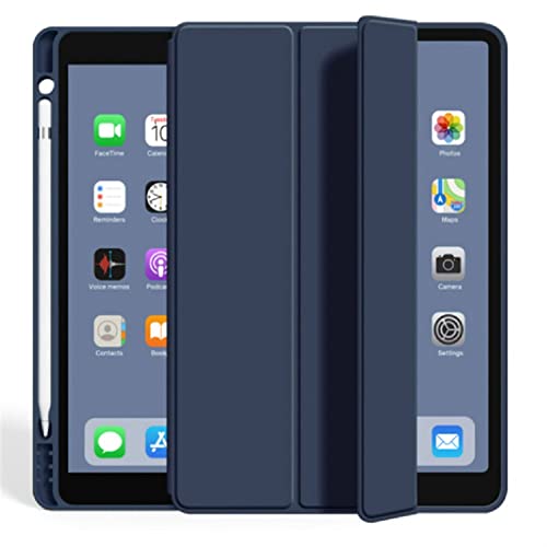 Hülle für iPad Air3 10.5/iPad Pro 10.5 Zoll mit Stifthalter, Intelligente Schutzhülle mit Auto Sleep/Wake, Leichte Smart Case Cover (Navy blau) von Saorzon