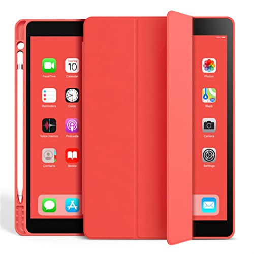 Hülle für iPad mini4/5 (7.9 Zoll) mit Stifthalter, Intelligente Schutzhülle mit Auto Sleep/Wake, Leichte Smart Case Cover (Rot) von Saorzon