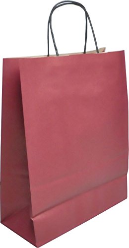 Papier-Tragetaschen TOPTWIST 40 x 16 x 45cm - rot von Saphir-Tec
