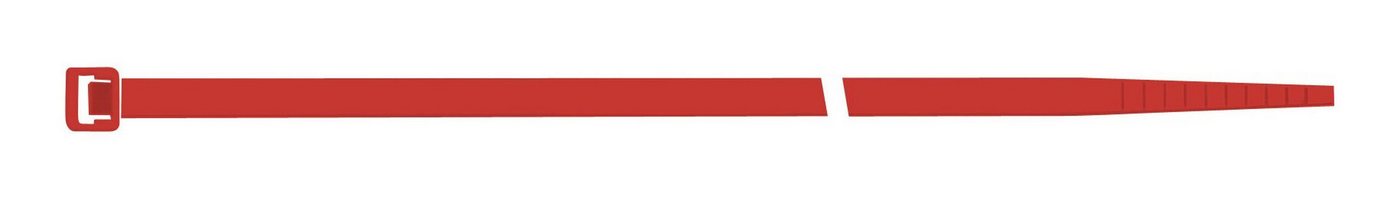 SapiSelco Kabelbinder (100 Stück) Nylon rot 140 x 3,5 mm a von SapiSelco
