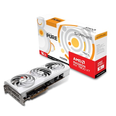 SAPPHIRE AMD Radeon RX 7800 XT Pure OC Grafikkarte 16GB GDDR6 2xHDMI/2xDP von Sapphire