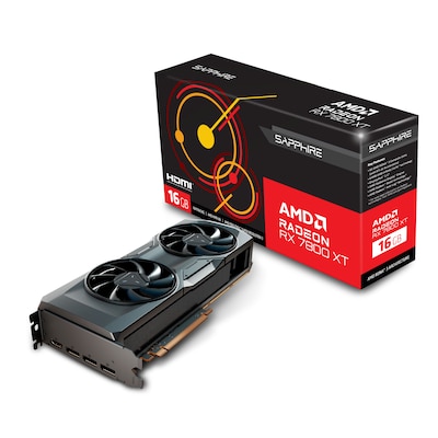 SAPPHIRE Radeon RX 7800 XT Gaming Grafikkarte 16GB GDDR6 HDMI/3xDP von Sapphire