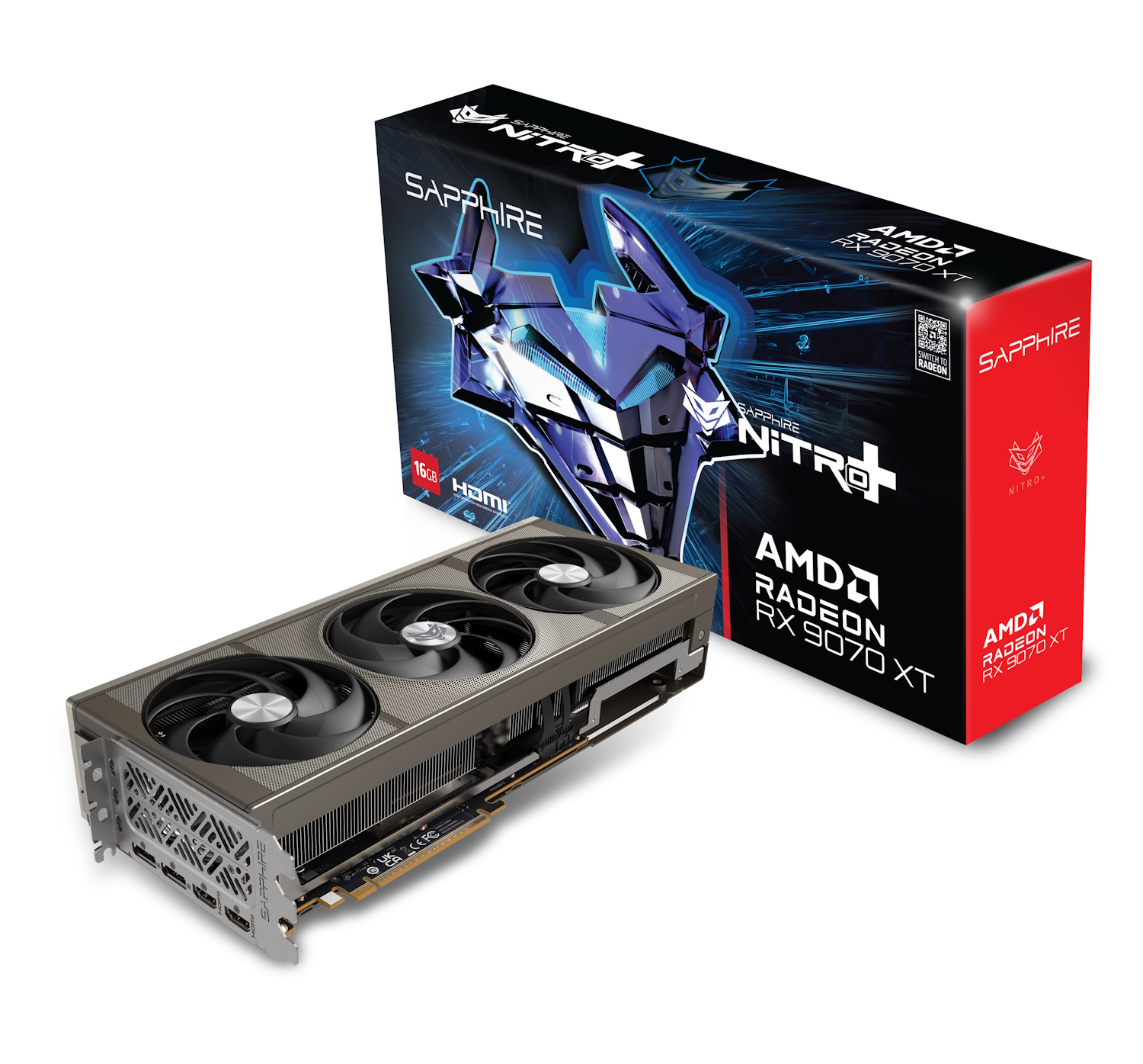 SAPPHIRE NITRO+ AMD RADEON RX 9070 XT GAMING OC Grafikka B-Ware - 16GB GDDR6, 2x HDMI, 2x DP SAPPHIRE NITRO+ AMD RADEON RX 9070 XT GAMING OC Grafikka B-Ware - 16GB GDDR6, 2x HDMI, 2x DP von Sapphire