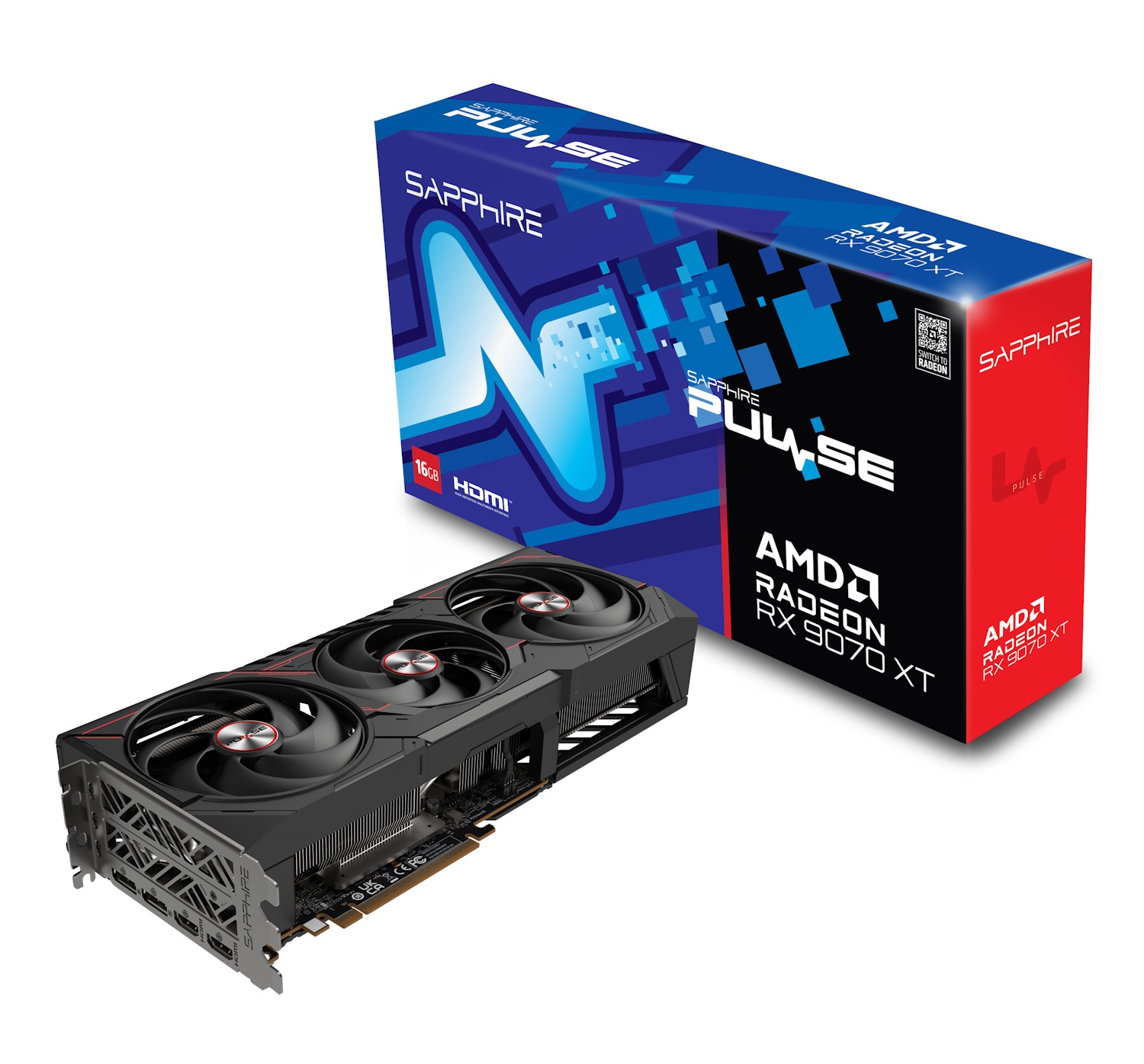 SAPPHIRE PULSE AMD RADEON RX 9070 XT GAMING Grafikkarte SAPPHIRE PULSE AMD RADEON RX 9070 XT GAMING Grafikkarte von Sapphire