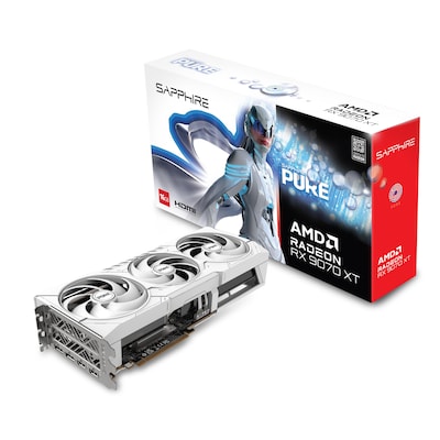 SAPPHIRE PURE AMD Radeon™ RX 9070 XT GAMING Grafikkarte 16GB GDDR6 HDMI/DP von Sapphire
