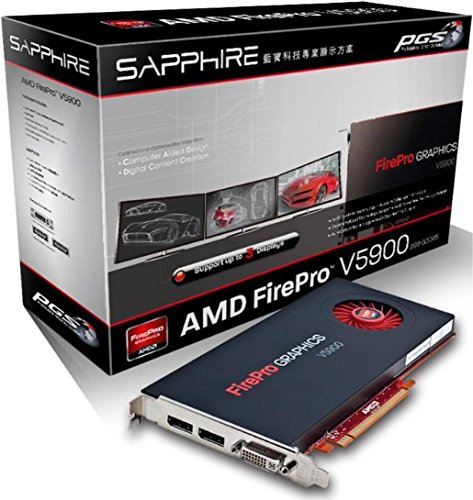 Sapphire AMD Firepro V5900 Professional Grafikkarte (2GB, GDDR5, 1x DVI 2X DP 16x PCI-E) von Sapphire
