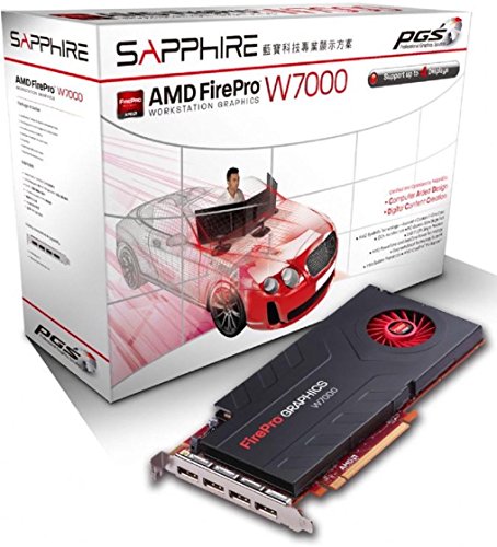 Sapphire AMD Firepro W7000 Grafikkarte ATI (PCI-e, 4GB, GDDR5 Speicher, DP 1 GPU) von Sapphire