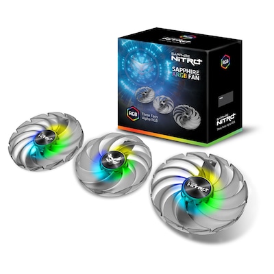 Sapphire Gear ARGB Lüfter Set  (3 in 1) für 6000 Nitro+ Serie von Sapphire