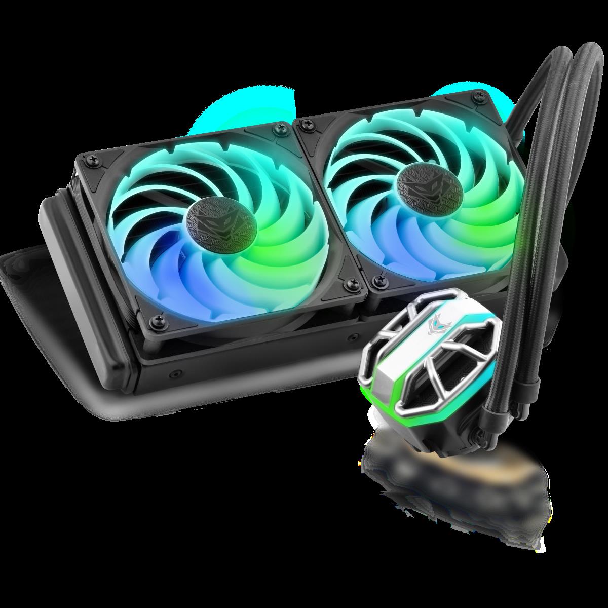 Sapphire Nitro+ S240-A - Prozessor-Flüssigkeitskühlsystem - Kühlergröße: 240 mm - (für: LGA1156, LGA1155, LGA2011, LGA1150, LGA1151, AM4, LGA2066, LGA1200, LGA1152, LGA1700) - 120 mm von Sapphire