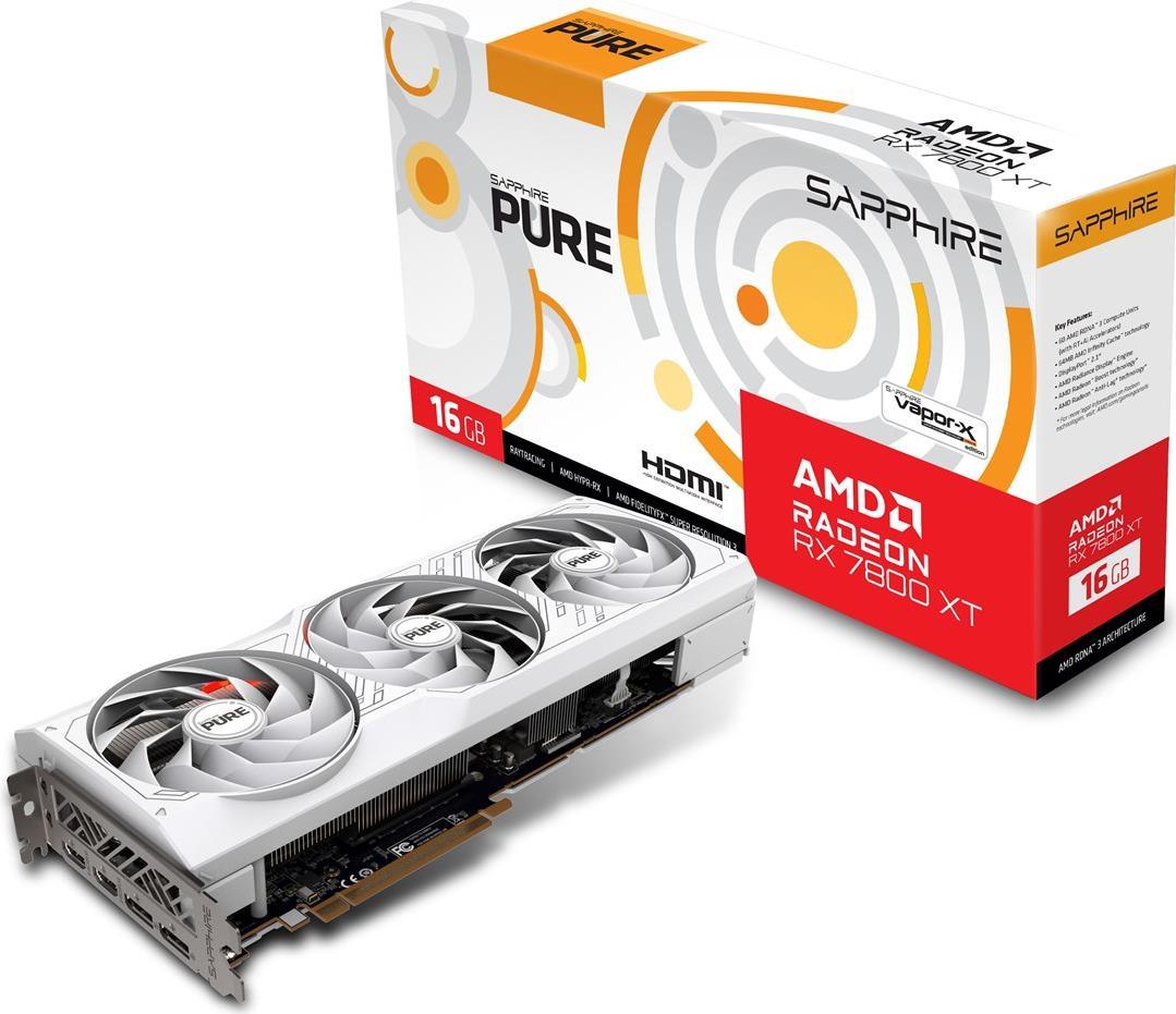 Sapphire PURE AMD RADEON RX 7800 XT GAM - 16.384 MB - GDDR6 (11330-03-20G) von Sapphire