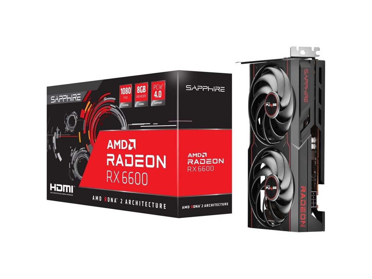 Sapphire Pulse Radeon RX 6600 Grafikkarte (8 GB) von Sapphire