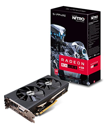 Sapphire Radeon RX 480 NITRO+ OC, 4GB GDDR5 (256 Bit), 2xHDMI,, 11260-02-20G (GDDR5 (256 Bit), 2xHDMI, 2xDP, LITE, LED) von Sapphire