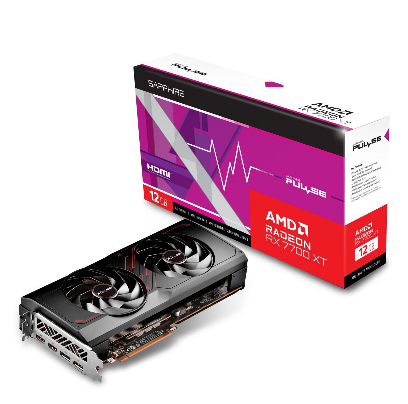 Sapphire Radeon RX 7700 XT Grafikkarte Sapphire Radeon RX 7700 XT Grafikkarte von Sapphire