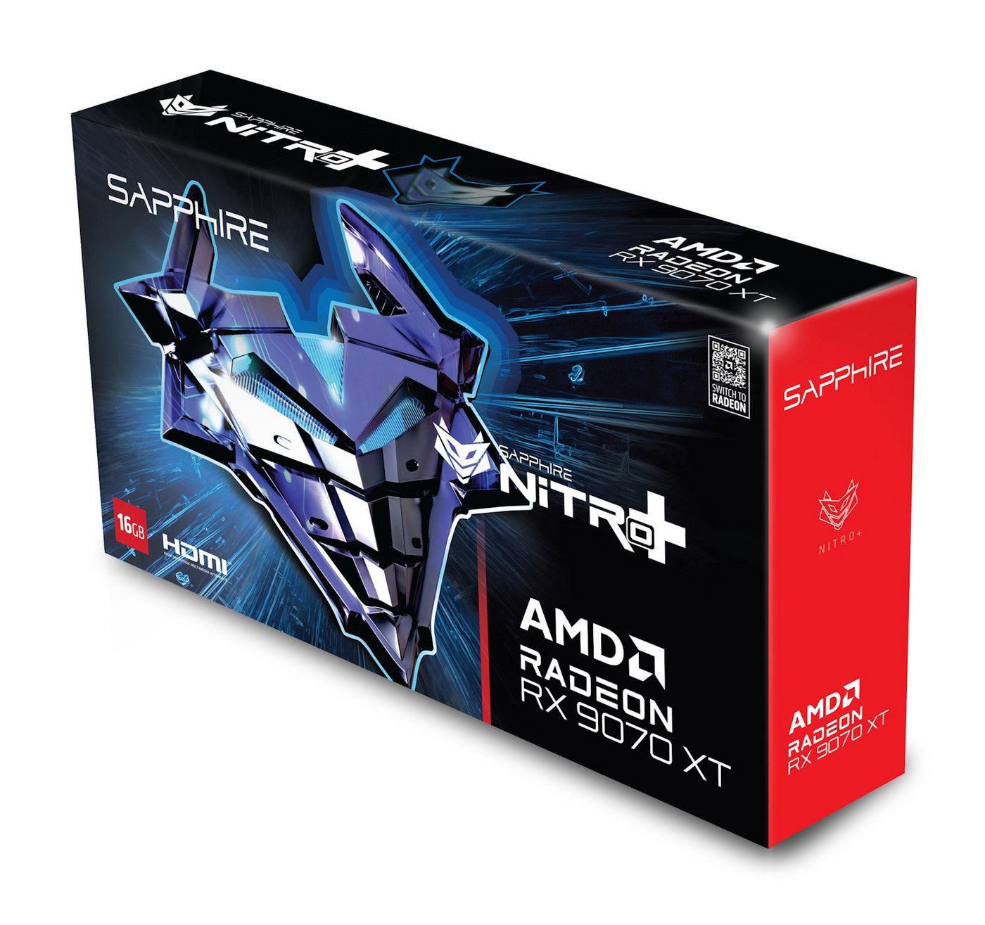 Sapphire Radeon RX 9070 XT Nitro+ 16GB Displayport Grafikkarte (16 GB) von Sapphire