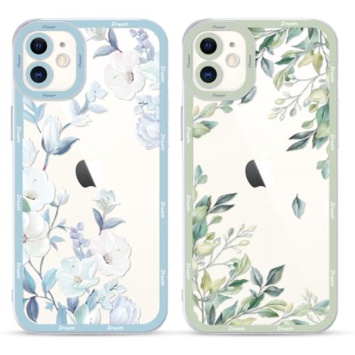 Saqmkil 2 Stück Hülle für iPhone 11, Aesthetic Blumen Muster Design Mädchen Transparent Motiv Handyhülle, Weich Silikon Frauen Geschenk Süßes Stoßfest Case Schutzhülle für iPhone 11 6,1'' - Blume 01 Saqmkil 2 Stück Hülle für iPhone 11, Aesthetic Blumen Muster Design Mädchen Transparent Motiv Handyhülle, Weich Silikon Frauen Geschenk Süßes Stoßfest Case Schutzhülle für iPhone 11 6,1'' - Blume 01 von Saqmkil