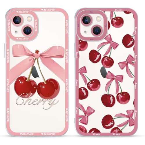 Saqmkil 2 Stück Hülle für iPhone 13, Aesthetic Schleifen Muster Design Mädchen Transparent Motiv Handyhülle, Weich Silikon Frauen Geschenk Süßes Stoßfest Case Schutzhülle für iPhone 13 6,1'' - Bow Saqmkil 2 Stück Hülle für iPhone 13, Aesthetic Schleifen Muster Design Mädchen Transparent Motiv Handyhülle, Weich Silikon Frauen Geschenk Süßes Stoßfest Case Schutzhülle für iPhone 13 6,1'' - Bow von Saqmkil