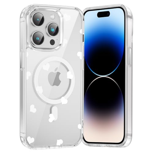 Saqmkil Handyhülle Magnetische für iPhone 11 Pro Max 6,5" Hülle,Kompatibel mit MagSafe, Durchsichtig Aesthetic Muster Herz Mädchen Case, Transparent Weich Silikon Dünn TPU Stoßfeste Schutzhülle Cover Saqmkil Handyhülle Magnetische für iPhone 11 Pro Max 6,5" Hülle,Kompatibel mit MagSafe, Durchsichtig Aesthetic Muster Herz Mädchen Case, Transparent Weich Silikon Dünn TPU Stoßfeste Schutzhülle Cover von Saqmkil