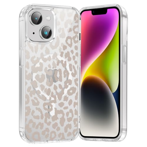 Saqmkil Handyhülle Magnetische für iPhone 13 mini 5,4" Hülle,Kompatibel mit MagSafe, Durchsichtig Aesthetic Muster Leopard Mädchen Case, Transparent Weich Silikon Dünn TPU Bumper Stoßfeste Cover, 02 Saqmkil Handyhülle Magnetische für iPhone 13 mini 5,4" Hülle,Kompatibel mit MagSafe, Durchsichtig Aesthetic Muster Leopard Mädchen Case, Transparent Weich Silikon Dünn TPU Bumper Stoßfeste Cover, 02 von Saqmkil