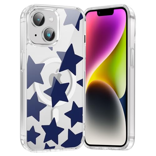 Saqmkil Handyhülle Magnetische für iPhone 15 Plus 6,7" Hülle,Kompatibel mit MagSafe, Durchsichtig Aesthetic Muster Sterne Mädchen Case, Transparent Weich Silikon TPU Bumper Stoßfeste Schutzhülle Cover Saqmkil Handyhülle Magnetische für iPhone 15 Plus 6,7" Hülle,Kompatibel mit MagSafe, Durchsichtig Aesthetic Muster Sterne Mädchen Case, Transparent Weich Silikon TPU Bumper Stoßfeste Schutzhülle Cover von Saqmkil