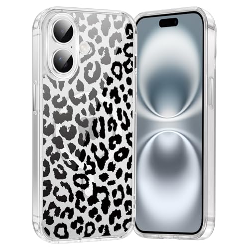 Saqmkil Handyhülle Magnetische für iPhone 16 6,1" Hülle,Kompatibel mit MagSafe, Durchsichtig Aesthetic Muster Leopard Mädchen Case, Transparent Weich Silikon TPU Bumper Stoßfeste Schutzhülle Cover, 03 Saqmkil Handyhülle Magnetische für iPhone 16 6,1" Hülle,Kompatibel mit MagSafe, Durchsichtig Aesthetic Muster Leopard Mädchen Case, Transparent Weich Silikon TPU Bumper Stoßfeste Schutzhülle Cover, 03 von Saqmkil