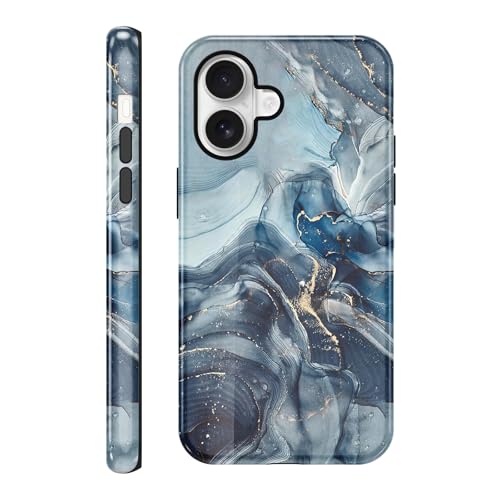 Saqmkil Handyhülle für iPhone 16 6,1" Hülle, Aesthetic Muster Marmor Mädchen Frauen Case, Weich Silikon Dünn TPU + PC Bumper Stoßfeste Kratzfest Schutzhülle Cover für iPhone 16,Schwarz 02 Saqmkil Handyhülle für iPhone 16 6,1" Hülle, Aesthetic Muster Marmor Mädchen Frauen Case, Weich Silikon Dünn TPU + PC Bumper Stoßfeste Kratzfest Schutzhülle Cover für iPhone 16,Schwarz 02 von Saqmkil