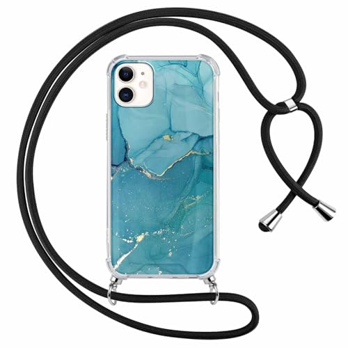 Saqmkil Handykette Handyhülle für iPhone 11 6,1" Hülle mit Band, Durchsichtig Aesthetic Muster Marmor Mädchen Case mit Kordel zum Umhängen, Transparent Weiche Silikon TPU + PC Stoßfest Schutzhülle Saqmkil Handykette Handyhülle für iPhone 11 6,1" Hülle mit Band, Durchsichtig Aesthetic Muster Marmor Mädchen Case mit Kordel zum Umhängen, Transparent Weiche Silikon TPU + PC Stoßfest Schutzhülle von Saqmkil