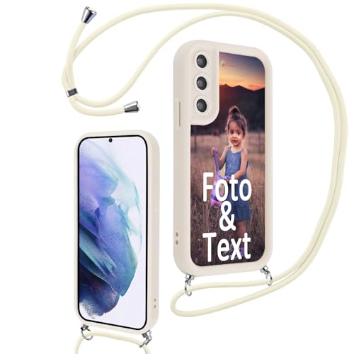 Saqmkil Handykette für Samsung Galaxy S21 5G 6,2'' Personalisierte Hülle mit Band, Personalisiert Handyhülle mit Kette Selbst Gestalten mit Foto Bild, Beige Schutzhülle für Samsung S21 5G zum Umhängen Saqmkil Handykette für Samsung Galaxy S21 5G 6,2'' Personalisierte Hülle mit Band, Personalisiert Handyhülle mit Kette Selbst Gestalten mit Foto Bild, Beige Schutzhülle für Samsung S21 5G zum Umhängen von Saqmkil