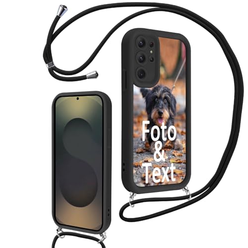 Saqmkil Handykette für Samsung Galaxy S25 Ultra 5G 6,7'' Personalisierte Hülle mit Band, Personalisiert Handyhülle mit Kette mit Foto Bild, Schwarz Schutzhülle für Samsung S25 Ultra 5G zum Umhängen Saqmkil Handykette für Samsung Galaxy S25 Ultra 5G 6,7'' Personalisierte Hülle mit Band, Personalisiert Handyhülle mit Kette mit Foto Bild, Schwarz Schutzhülle für Samsung S25 Ultra 5G zum Umhängen von Saqmkil