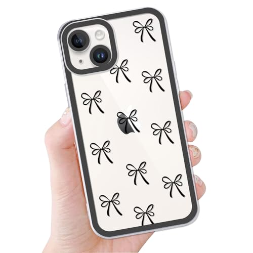 Saqmkil Transparent Handyhülle für iPhone 13 Hülle, Süße Schleifen Muster Design Mädchen Aesthetic Case,Dünn Weich Durchsichtig Silikon Slim TPU Kameraschutz Stoßfest Schutzhülle für iPhone 13 6,1",01 Saqmkil Transparent Handyhülle für iPhone 13 Hülle, Süße Schleifen Muster Design Mädchen Aesthetic Case,Dünn Weich Durchsichtig Silikon Slim TPU Kameraschutz Stoßfest Schutzhülle für iPhone 13 6,1",01 von Saqmkil