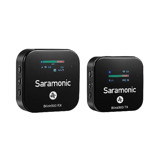 Saramonic Blink900 Pro B1 2,4 GHz kabelloses Lavaliermikrofon mit OLED-Display für DSLR-Kamera/iPhone/Android/Laptop Saramonic Blink900 Pro B1 2,4 GHz kabelloses Lavaliermikrofon mit OLED-Display für DSLR-Kamera/iPhone/Android/Laptop von Saramonic