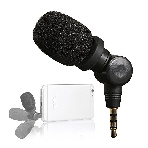 Saramonic Mini SmartMic Richtungs-Kondensator-Mikrofon für Smartphones, Vlogging-Mikrofon für iPhone und YouTube-Video, Mikrofon für iOS, Apple iPhone 7, 7S, 8, X, 11, 6, 6S, iPad und Android-Handy von Saramonic