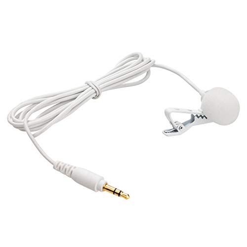 Saramonic Weißer Lavalier-Lavalier mit 1,25 m langem Kabel für kabellose Systeme, tragbare Recorder, Kameras, Blink 500, Blink 500 Pro und mehr (SR-M1W) von Saramonic