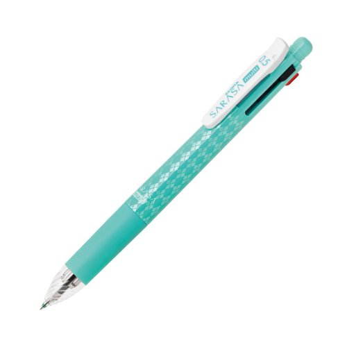 1 X Zebra - Sarasa Multi 0.5 - Four Colors (Black, Red, Blue, Green) Gel Ballpoint Pen 0.5mm + Mechanical Pencil 0.5mm - Blue Green by Sarasa Multi 0.5 von ZEBRA