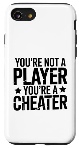 Du bist kein Spieler Du bist ein Cheater Cheater mit gebrochenem Herzen Hülle für iPhone SE (2020) / 7 / 8 von Sarcastic Break up Funny Cheating Sayings
