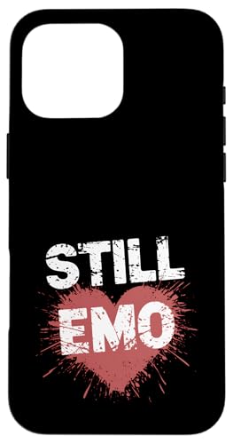 Immer noch Emo! Ästhetik der 2000er Jahre für Emo Grunge Hülle für iPhone 16 Pro Max Immer noch Emo! Ästhetik der 2000er Jahre für Emo Grunge Hülle für iPhone 16 Pro Max von Sarcastic Goth and Emo Designs