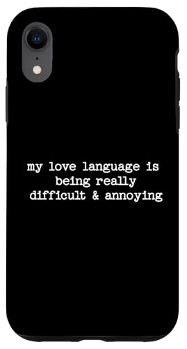 Sarkastisches Zitat Spruch Spaß Snarky Geschenk Schwierig & Ärgerlich Hülle für iPhone XR von Sarcastic T-Shirt Co.