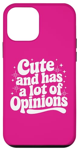 Sarkastisches Zitat mit Spruch "Cute & Has Opinions", Geschenk für Mädchen Hülle für iPhone 12 mini Sarkastisches Zitat mit Spruch "Cute & Has Opinions", Geschenk für Mädchen Hülle für iPhone 12 mini von Sarcastic T-Shirt Co.