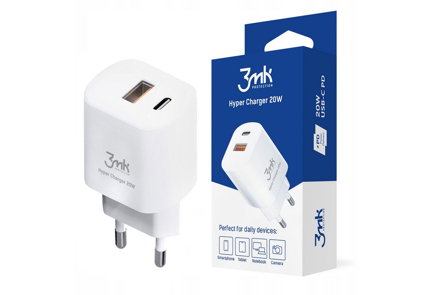 Sarcia.eu 3mk Hyper Charger White 20W Netzladegerät USB-Ladegerät Sarcia.eu 3mk Hyper Charger White 20W Netzladegerät USB-Ladegerät von Sarcia.eu