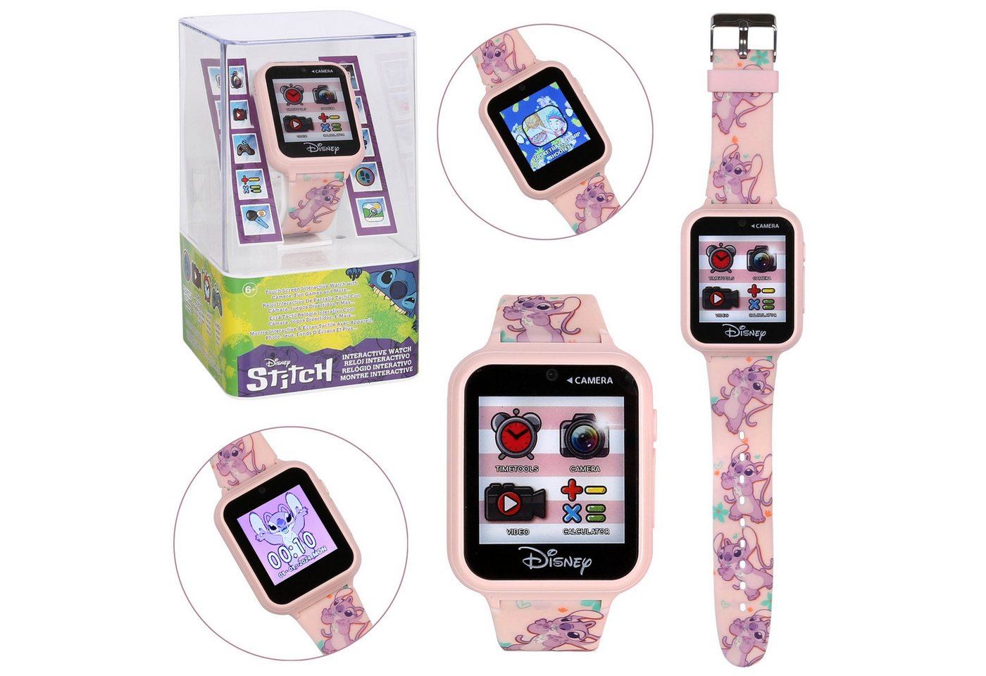 Sarcia.eu DISNEY Angel und Stitch Rosa Multifunktionsuhr für Kinder, Smartwatch Watch Sarcia.eu DISNEY Angel und Stitch Rosa Multifunktionsuhr für Kinder, Smartwatch Watch von Sarcia.eu