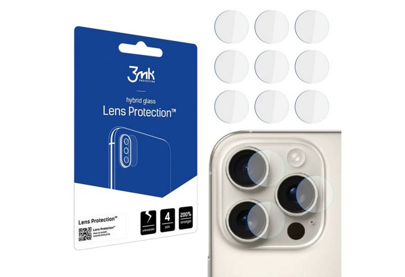 Sarcia.eu Displayschutzfolie 3mk Lens Protection Kameraobjektivglas für iPhone 16 Pro, ultradünn von Sarcia.eu