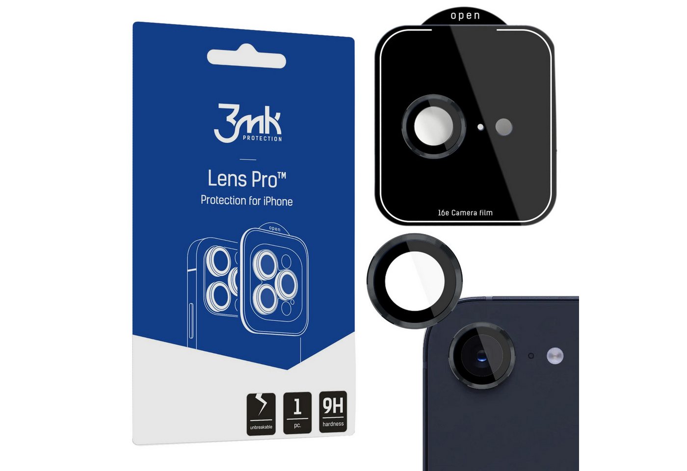 Sarcia.eu Displayschutzfolie Schwarz Glas für iPhone SE4 Kamera – 3mk Lens Protection Pro Sarcia.eu Displayschutzfolie Schwarz Glas für iPhone SE4 Kamera – 3mk Lens Protection Pro von Sarcia.eu