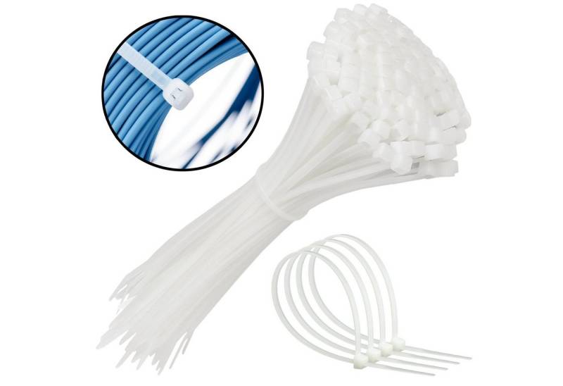 Sarcia.eu Kabelbinder Polyamid-Kabelbinder 300x3,6 mm, weiß 100 Stück von Sarcia.eu