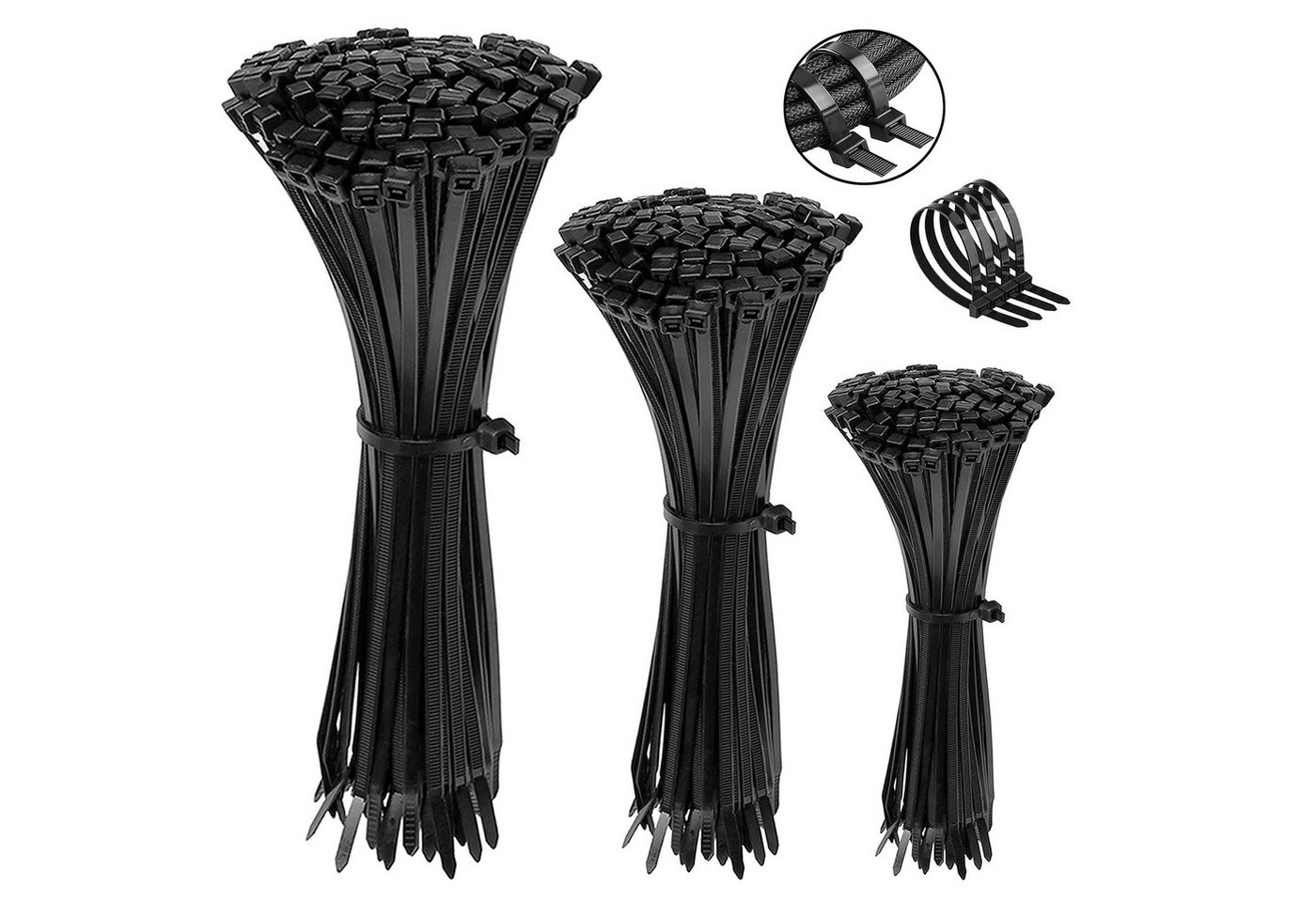 Sarcia.eu Kabelbinder Polyamid-Kabelbinder-Set 2,5 mm, schwarz 6000 Stück Sarcia.eu Kabelbinder Polyamid-Kabelbinder-Set 2,5 mm, schwarz 6000 Stück von Sarcia.eu