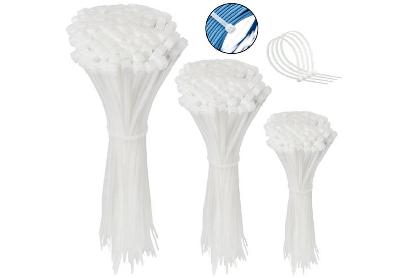 Sarcia.eu Kabelbinder Polyamid-Kabelbinder-Set 3,6 mm, weiß 300 Stück von Sarcia.eu